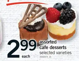 Fortinos ASSORTED CAFE DESSERTS offer