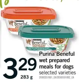 Fortinos PURINA BENEFUL WET PREPARED MEALS FOR DOGS, 283 G offer
