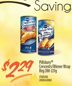 Fortinos PILLSBURY CRESCENTS/WIENER WRAP REG, 200-227G offer