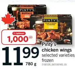 Fortinos PINTY'S CHICKEN WINGS offer