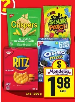 Food Basics CHRISTIE CRACKERS OR SNAK PAKS COOKIES OR CRISPERS OR BITS & BITES OR MAYNARDS CANDY offer