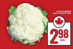 Food Basics CAULIFLOWER offer