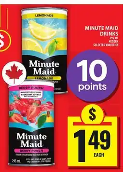 Food Basics MINUTE MAID DRINKS offer