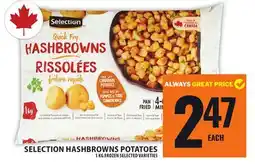 Food Basics SELECTION HASHBROWNS POTATOES offer