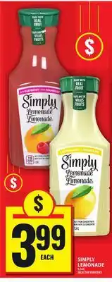 Food Basics SIMPLY LEMONADE offer