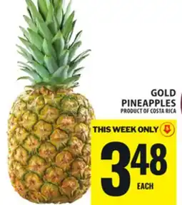 Food Basics GOLD PINEAPPLES offer