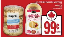 Food Basics SELECTION ENGLISH MUFFINS OR BAGELS offer
