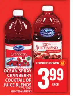 Food Basics OCEAN SPRAY CRANBERRY COCKTAIL OR JUICE BLENDS offer