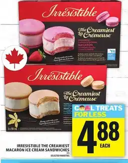 Food Basics IRRESISTIBLE THE CREAMIEST MACARON ICE CREAM SANDWICHES offer