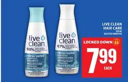 Food Basics LIVE CLEAN HAIR CARE offer