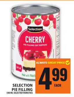 Food Basics SELECTION PIE FILLING offer