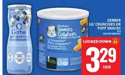 Food Basics GERBER LIL' CRUNCHIES OR PUFF SNACKS offer