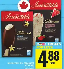 Food Basics IRRESISTIBLE THE CREAMIEST ICED BARS offer