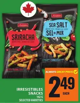 Food Basics IRRESISTIBLES SNACKS offer