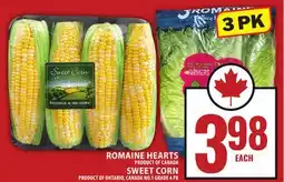 Food Basics ROMAINE HEARTS OR SWEET CORN offer