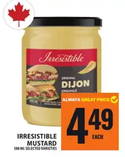 Food Basics IRRESISTIBLE MUSTARD offer