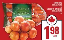 Food Basics CARROTS OR YELLOW ONIONS offer