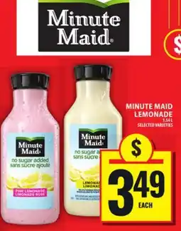 Food Basics MINUTE MAID LEMONADE offer