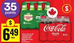 Food Basics COCA-COLA OR CANADA DRY GINGER ALE MINI BOTTLES offer
