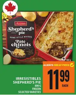 Food Basics IRRESISTIBLES SHEPHERD'S PIE offer