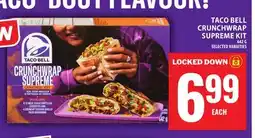 Food Basics TACO BELL CRUNCHWRAP SUPREME KIT offer