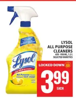 Food Basics LYSOL ALL PURPOSE CLEANERS offer