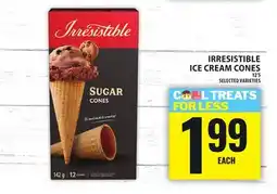 Food Basics IRRESISTIBLE ICE CREAM CONES offer