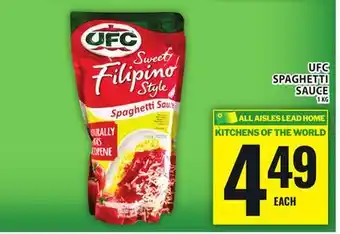 Food Basics UFC SPAGHETTI SAUCE offer