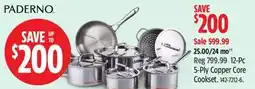 Canadian Tire Paderno 5-Ply Copper Core Cookset offer