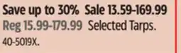 Canadian Tire Certified Selected Tarps offer