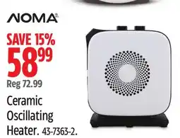 Canadian Tire Ceramic Oscillating Heater offer