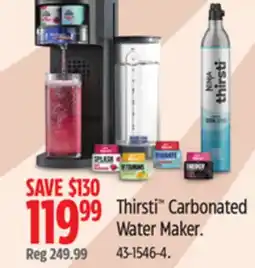 Canadian Tire Thirsti Carbonated Water Maker offer