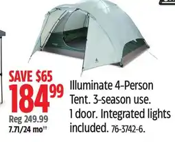 Canadian Tire Coleman Illuminate 4-Person Tent offer