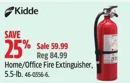 Canadian Tire Kidde Home/Office Fire Extinguisher, 5.5-lb offer
