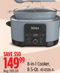 Canadian Tire Ninja 8-in-1 Cooker, 8.5-Qt offer