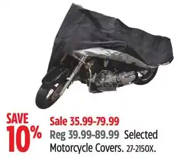 Canadian Tire Selected Motorcycle Covers offer