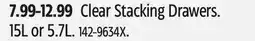 Canadian Tire Sterilite Clear Stacking Drawers offer