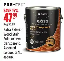 Canadian Tire Premier Extra Exterior Wood Stain offer