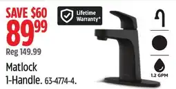 Canadian Tire Matlock 1-Handle offer