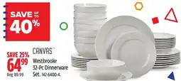 Canadian Tire Canvas Westbrooke 32-Pc Dinnerware Set offer