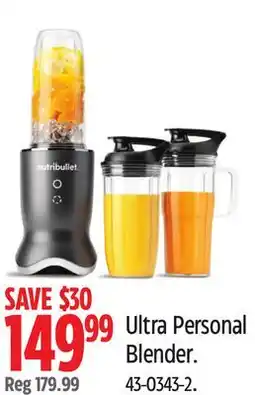 Canadian Tire Nutribullet Ultra Personal Blender offer