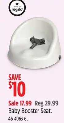 Canadian Tire Regalo Baby Booster Seat offer