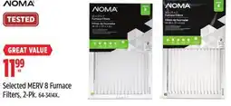 Canadian Tire Noma Selected MERV 8 Furnace Filters, 2-Pk offer