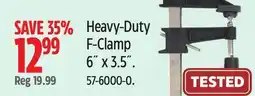 Canadian Tire Mastercraft Heavy-Duty F-Clamp 6˝ x 3.5˝ offer