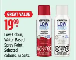 Canadian Tire Low-Odour, Water-Based Spray Paint offer