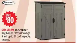Canadian Tire Vertical Storage Shed offer