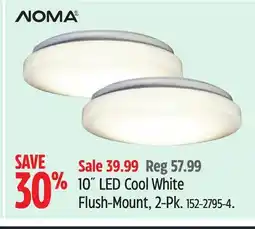 Canadian Tire NOMA 10˝ LED Cool White Flush-Mount offer