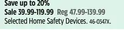 Canadian Tire Selected Home Safety Devices offer