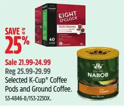 Canadian Tire Selected K-Cup Coffee Pods and Ground Coffee offer