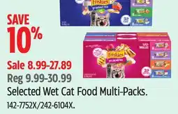 Canadian Tire Selected Wet Cat Food Multi-Packs offer